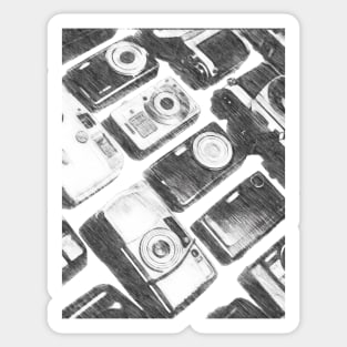 Vintage Cameras Sticker